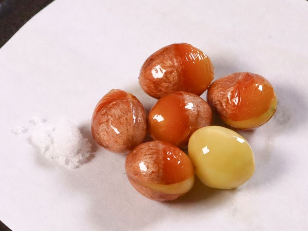 30秒間揚げるだけ！  揚げ銀杏